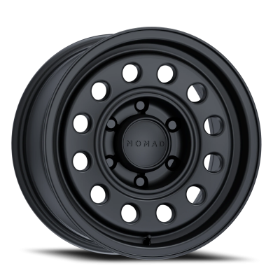 Nomad Wheels - NOMAD WHEELS N501-CONVOY 15x7 6x5.5 -10mm Satin Black N501SB-57060-10
