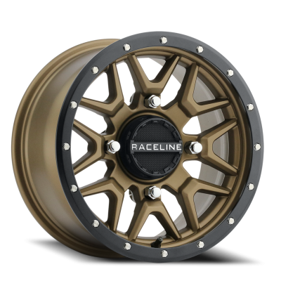 Raceline Wheels - Raceline Wheels A94BZ-47037+10 Krank UTV A94BZ 14x7 4x137 10mm Satin Bronze