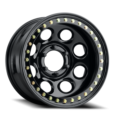 Raceline Wheels - Raceline Wheels Rock 8 RT81 15x8 5x4.5 -19mm Gloss Black RT8158012