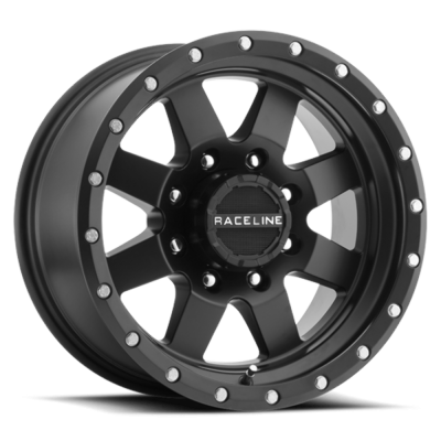Raceline Wheels - Raceline Wheels Defender 935B 17x9 8x170 0mm Satin Black 935B-79081-00