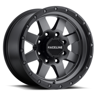 Raceline Wheels - Raceline Wheels Defender 935G 18x9 8x170 18mm Gunmetal Gray 935G-89081+18