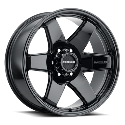 Raceline Wheels - Raceline Wheels Addict 942B 18x8 6x5.5 35mm Gloss Black 942B-88060+35