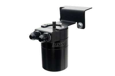 HPS Performance - HPS 860-003WB Aluminum Oil Catch Can Kit for 22-24 Toyota Tundra V6