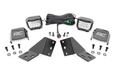 Rough Country Suspension Systems - Rough Country 96127 Rear Cab Mount 3" LED Pod Light Kit for CFMoto Uforce 1000