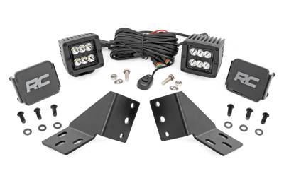 Rough Country Suspension Systems - Rough Country 96124 Rear Cab Mount 2" LED Pod Light Kit for Cfmoto Uforce 1000