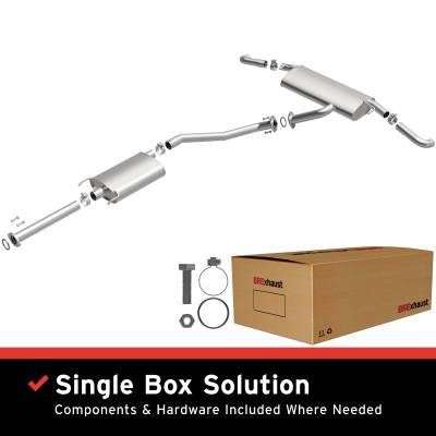BRExhaust - BRExhaust 106-0958 Direct-Fit Exhaust System Replacement Kit