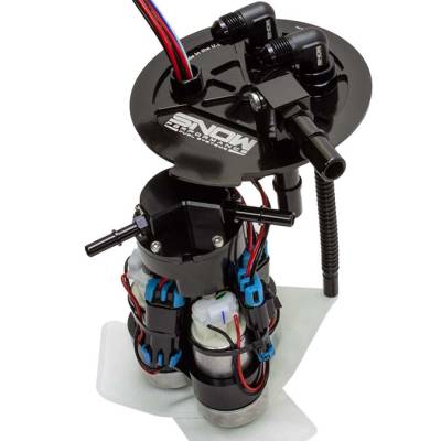 Snow Performance - Snow Performance SNF-52501R 6th Gen Camaro Fuel Hat Triple Pump Race