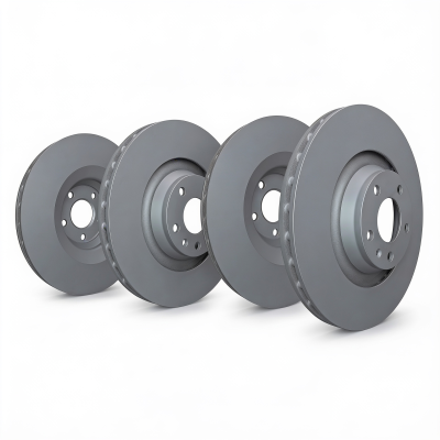 SP Performance - SP Perform. KT-FRR-P-G-008786 Grey Plain Brake Rotor Kit for 11-14 Chrysler 200