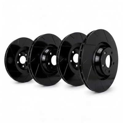 SP Performance - SP Perf. KT-FRR-T-B-008773 Black Diamond Slot Brake Rotor Kit for 11-14 200