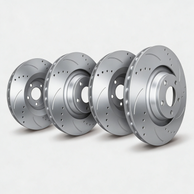 SP Performance - SP Perf. KT-FRR-F-P-008771 Zinc Drill/Slot Brake Rotor Kit for 11-14 200