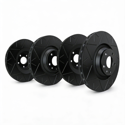 SP Performance - SP Perform. KT-FRR-V-B-008781 Black Peak Brake Rotor Kit for 11-14 Chrysler 200