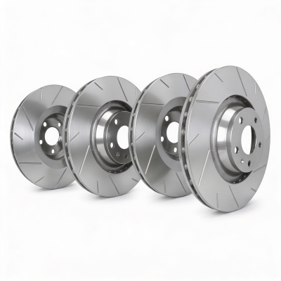 SP Performance - SP Perf. KT-FRR-T-P-008775 Zinc Slotted Brake Rotor Kit for 11-14 Chrysler 200