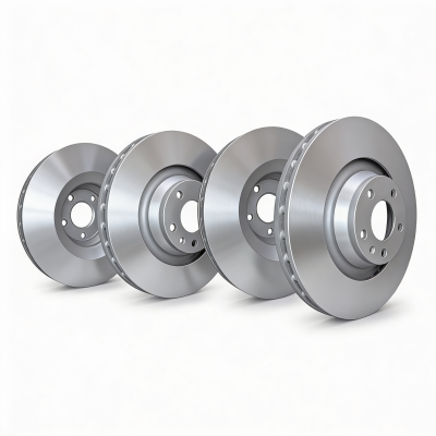 SP Performance - SP Perf. KT-FRR-P-P-014667 Silver Plain Brake Rotor Kit 18-26 Equinox 1.5/1.6