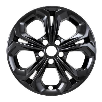 Coast To Coast - Coast To Coast IMP517BLK 17" 10 Spokes Snap-On Hub Caps