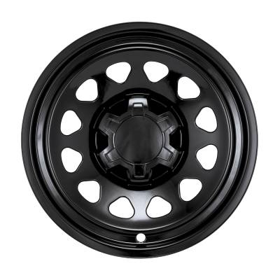 Coast To Coast - Coast To Coast IMP100BLKN 17" 12 Hole Snap-On Wheel Covers/Hub Caps