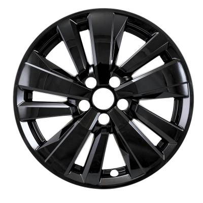 Coast To Coast - Coast To Coast IMP519BLK 18" 10 Spokes Snap-On Hub Caps