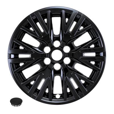 Coast To Coast - Coast To Coast IMP523BLK 18" 6-Y-Spokes Snap-On Wheel Covers Hub Caps