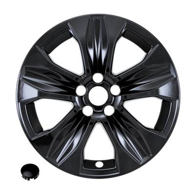 Coast To Coast - Coast To Coast IMP525BLK 18" 5 V Spokes Snap-On Wheel Covers/Hub Caps