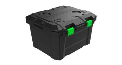Rhino-Rack USA - Rhino-Rack T54SBMBKG Tred Storage 50-40 STORAGE BOX 65L MID BLACK w/GREEN