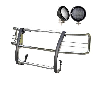 Black Horse Off Road - Black Horse Off Road 17GV02MSS-PLFB Grille Guard Kit
