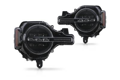 Attica 4x4 - Attica 4x4 CHATT0759-H6-GBC-SQ Apex LED Projecter Headlights for 21-26 Bronco