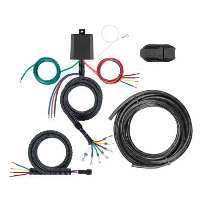 CURT - CURT 59004 Universal 7-Way Harness w/HD Converter Module Backup & Brake Control