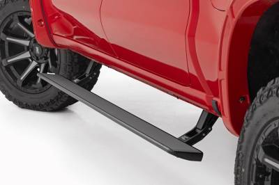 Rough Country Suspension Systems - Rough Country ESR51920 Power Running Boards Blk for 19-26 Silverado/Sierra Crew