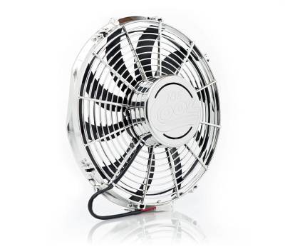 Be Cool - Be Cool 75038 13" Electric Puller Fan Chrome Plated High Torque