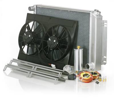 Be Cool - Be Cool 81227 Radiator Module Factory-Fit Polished for 63-72 Corvette w/Std Tran
