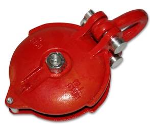 Bulldog Winch - Bulldog Winch 20077 Snatch Block 32k BS 16k WLL 8" Wheel Zerk