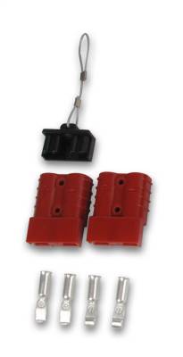 Bulldog Winch - Bulldog Winch 20047 Quick Connect Set 50A 6AWG Includes Dust Cover w/Wire Tether