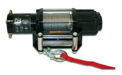 Bulldog Winch - Bulldog Winch 15004 4000 LB UTV Winch 55' Wire Rope w/Fairlead