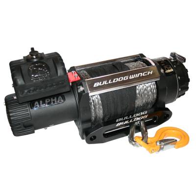 Bulldog Winch - Bulldog Winch 10048 15000lb Truck Winch 80' Synthetic Rope Roller Fairlead