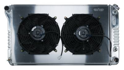 Cold Case Radiators - Cold Case Radiators GMA42AK Aluminum Radiator Dual Fan Kit for 68-72 A-Body