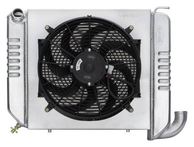 Cold Case Radiators - Cold Case Radiators CHV709K Aluminum Radiator 16" Fan Kit for 63-64 Corvette SB