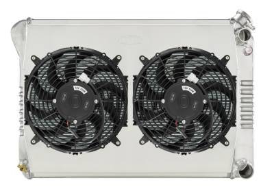 Cold Case Radiators - Cold Case Radiators CHN549SK LS Swap Radiator Kit w/Dual 12" Fans for 68-79 Nova