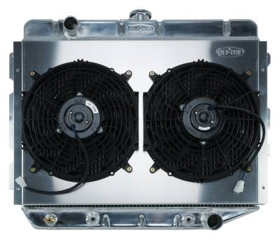 Cold Case Radiators - Cold Case Radiators MOP750AK Radiator Dual Fan Kit for 66-74 Mopar ABCE