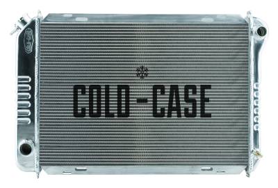 Cold Case Radiators - Cold Case Radiators LMM570-1 Alu. Radiator w/2 Rows 1"Tubes MT for 87-93 Mustang