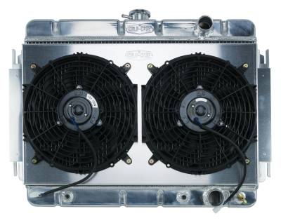 Cold Case Radiators - Cold Case Radiators CHE541AK Radiator Dual Fan Kit for 64-65 Chevelle/El Camino