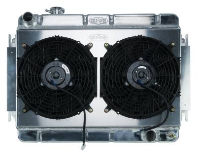 Cold Case Radiators - Cold Case Radiators CHE542K Radiator Dual Fan Kit for 66-67 Chevelle/El Camino