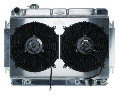 Cold Case Radiators - Cold Case Radiators CHE542AK Radiator Dual Fan Kit for 66-67 Chevelle/El Camino