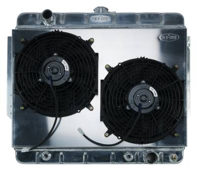 Cold Case Radiators - Cold Case Radiators CHI566AK Radiator Dual Fan Kit for 66-68 Chevy Impala