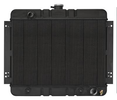 Cold Case Radiators - Cold Case Radiators CHN540AB Aluminum Radiator Black for 62-67 Chevy Nova Auto