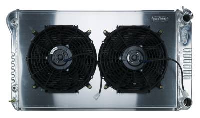 Cold Case Radiators - Cold Case Radiators GMA546AK LS Swap Radiator Dual Fan for 68-72 A-Body
