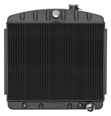 Cold Case Radiators - Cold Case Radiators CHT562AB Night Rider Radiator Black for 55-57 Tri-5 Chevy V8