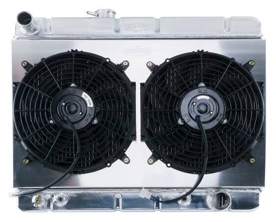 Cold Case Radiators - Cold Case Radiators GPG38ASK HO/SD 1.25" Radiator Kit AT w/AC for 64-67 GTO