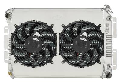 Cold Case Radiators - Cold Case Radiators CHC547ASK Dual 12" Fan Kit Manual Trans for 67-69 F Body LS
