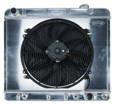 Cold Case Radiators - Cold Case Radiators GMT555AK Aluminum Radiator/16" Fan Kit AT for 63-66 Chevy/GM