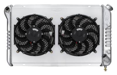 Cold Case Radiators - Cold Case Radiators CHV718AK Alum Radiator Dual 12" Fan Kit for 77-82 Corvette