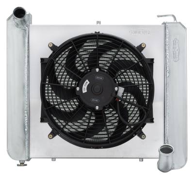 Cold Case Radiators - Cold Case Radiators CHV711K Aluminum Perf Radiator 16" Fan for 61-62 Corvette